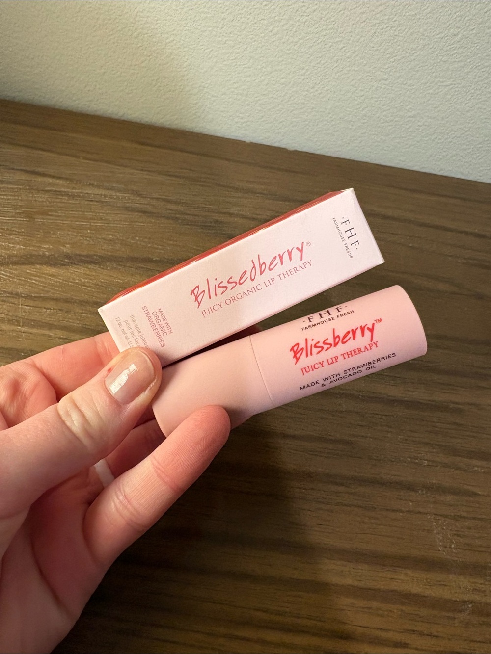FarmHouse Fresh Blissedberry Juicy Lip Therapy, 0.12 oz. Ounce, Red